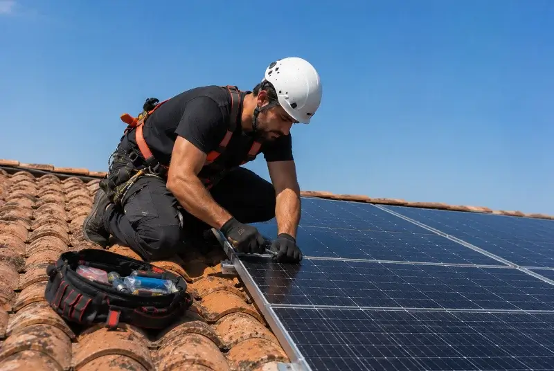 Maintenance et monitoring de panneaux solaires à Bischwiller